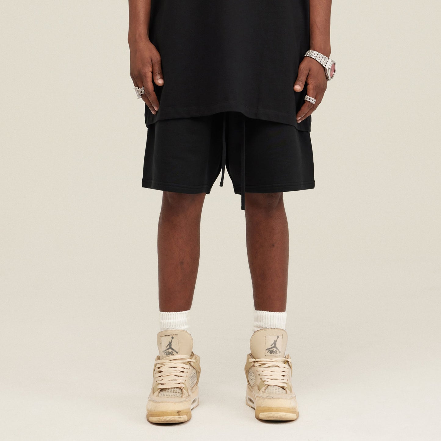 425GSM Unisex Oversized Sweat Shorts