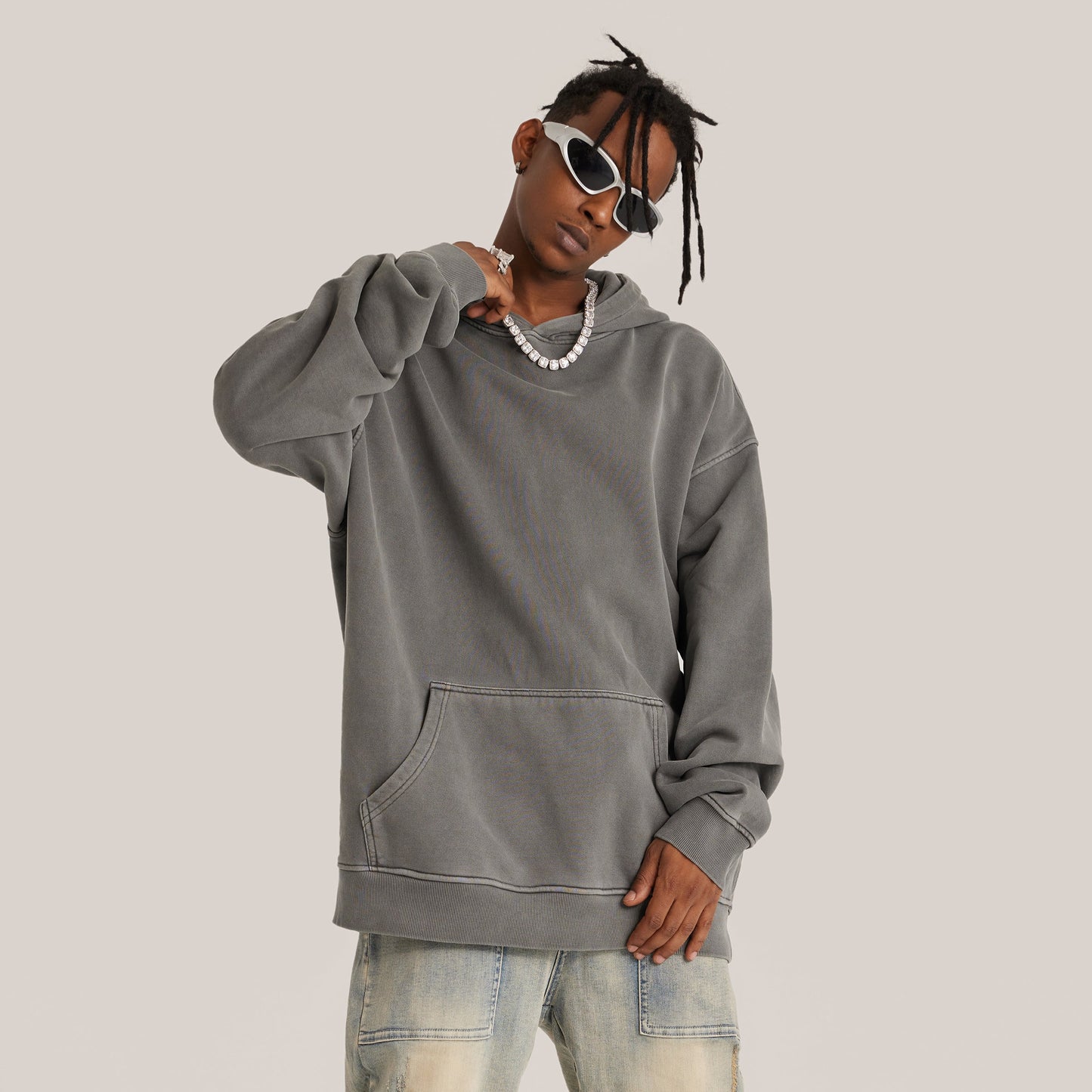 440GSM Unisex Super Heavyweight Oversized Retro Hoodie