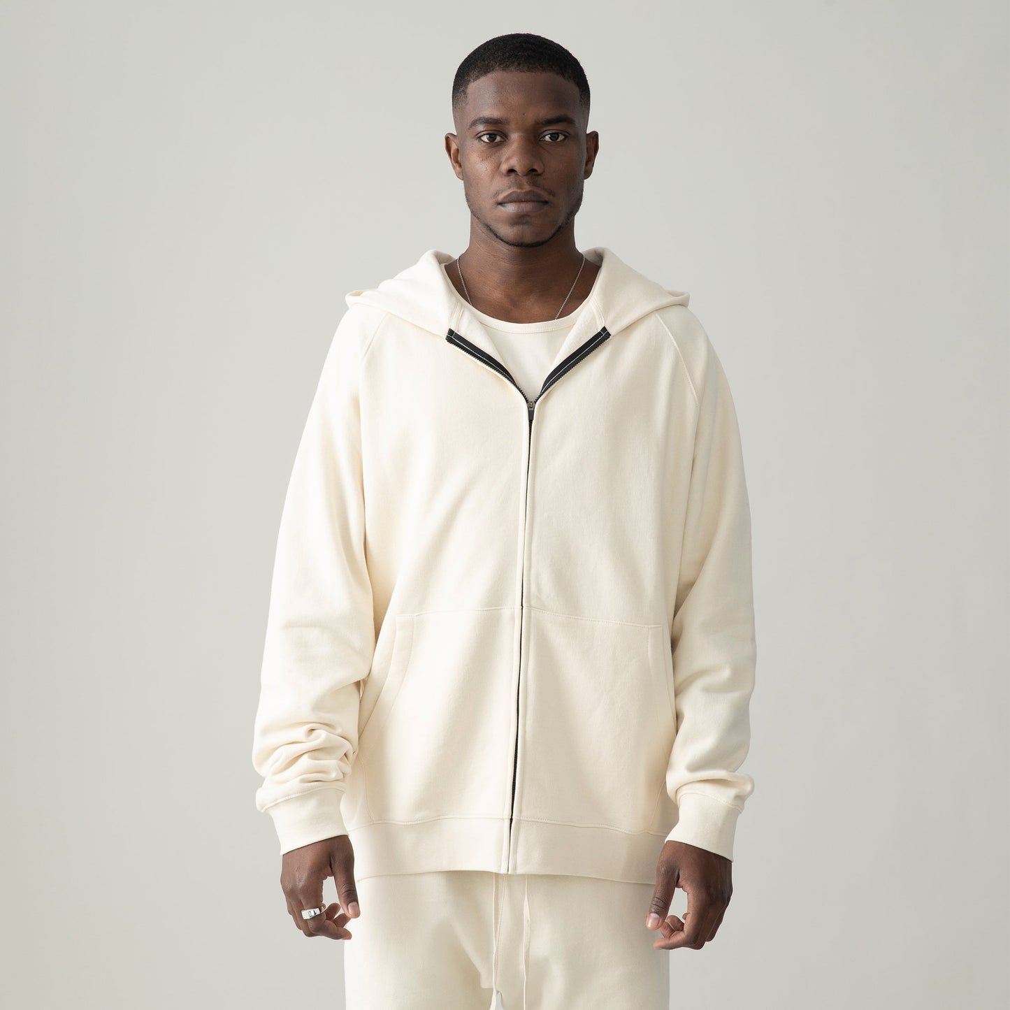 380GSM Unisex Heavyweight Fleece-lined Full-zip Hoodie