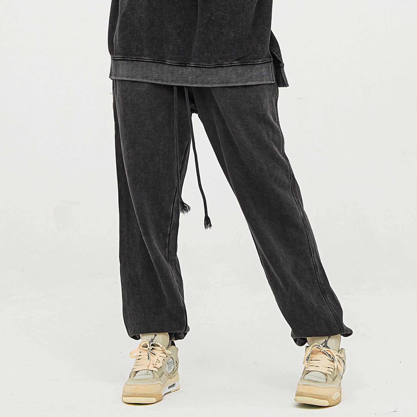 420GSM Unisex Super Heavyweight Washed Baggy Sweatpants