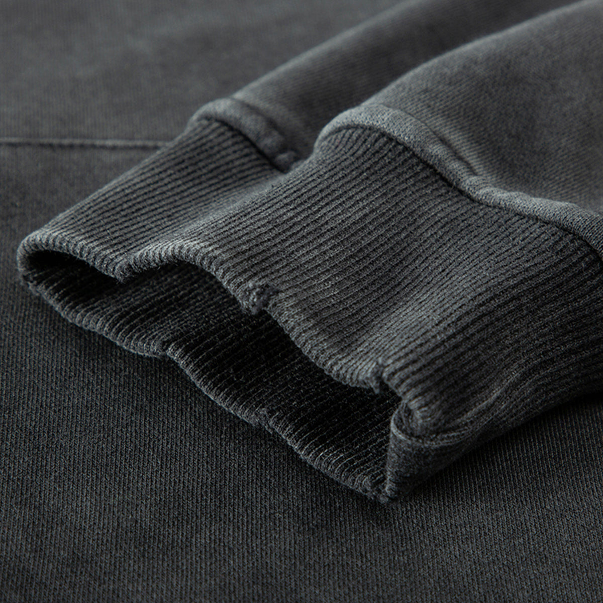 380GSM Unisex Snow Wash Snap Collar Hoodie