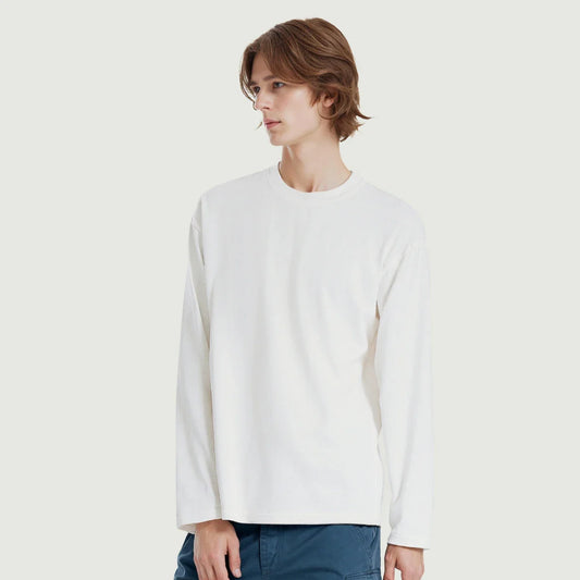 220GSM Unisex Crew Neck Long Sleeve T-shirt