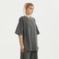 260GSM Unisex Faded Raw Hem T-shirt