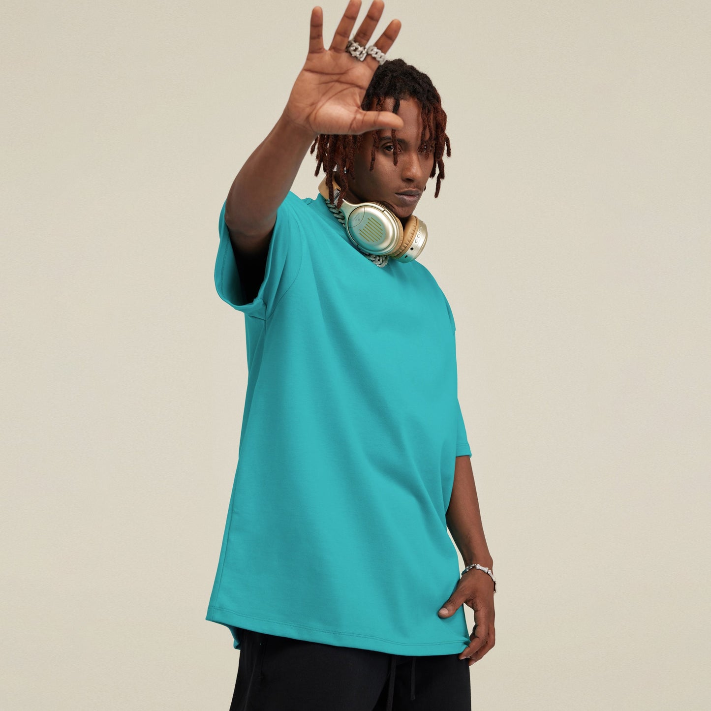 425GSM Unisex Oversized Crew Neck T-shirt