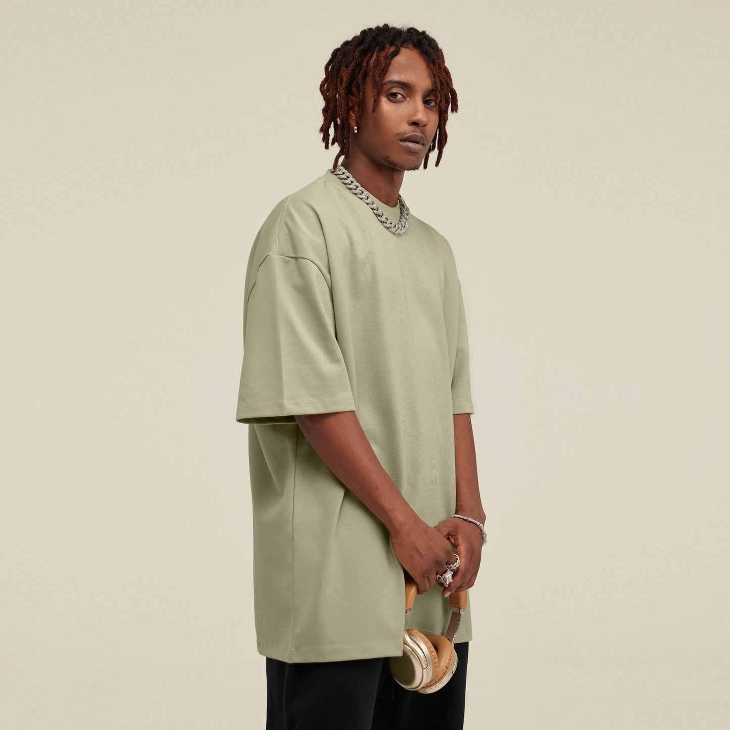 425GSM Unisex Oversized Crew Neck T-shirt