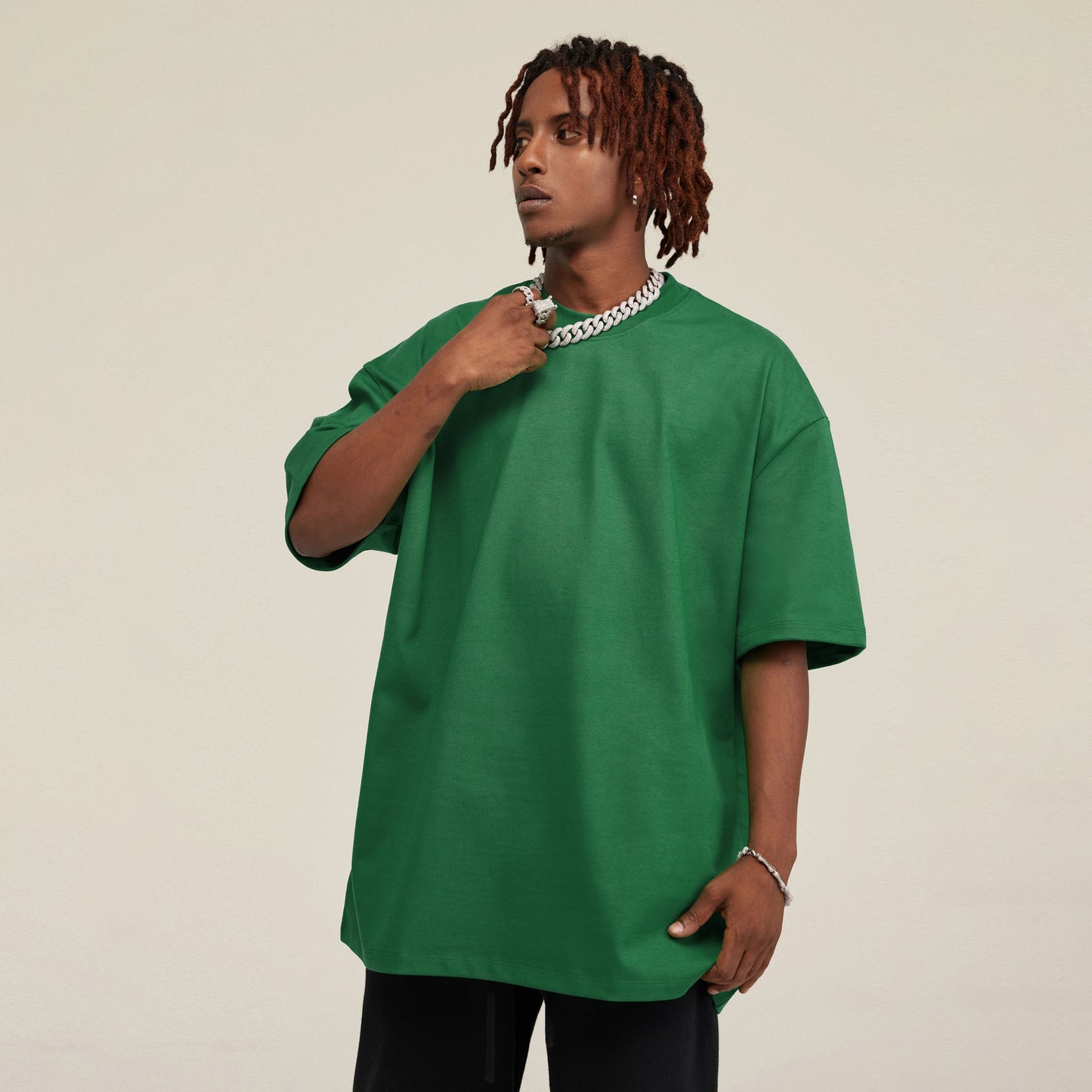 425GSM Unisex Oversized Crew Neck T-shirt