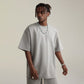 260GSM Unisex Faded Raw Hem T-shirt