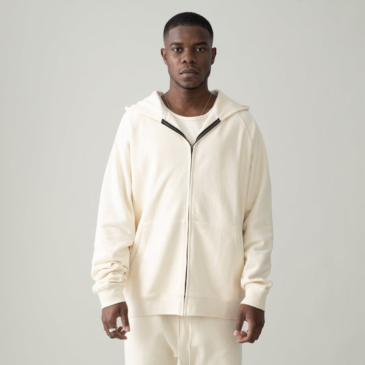 380GSM Unisex Heavyweight Fleece-lined Full-zip Hoodie