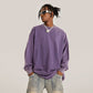 260GSM Unisex Raw Hem Faded Long Sleeve T-shirt