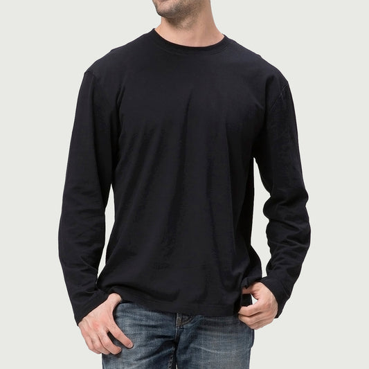210GSM Unisex Classic Crew Neck Long Sleeve Top