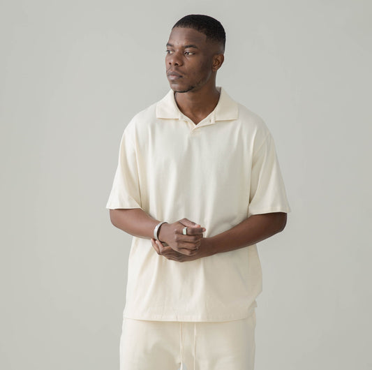 240GSM Unisex Oversized Polo Shirt