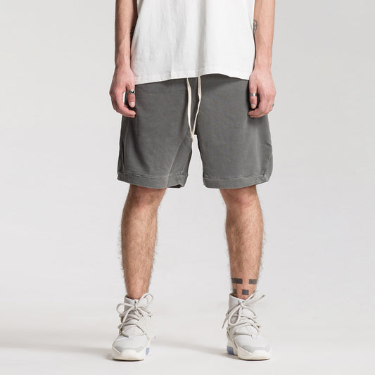 360GSM Unisex Clipped Corner Washed Sweat Shorts