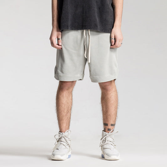 360GSM Unisex Clipped Corner Washed Sweat Shorts