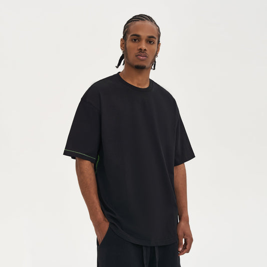 280GSM Unisex Boxy Neon Side Seam T-shirt