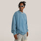 260GSM Unisex Raw Hem Faded Long Sleeve T-shirt