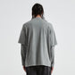 230GSM Unisex Faux-layered Faded Long Sleeve