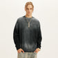 260GSM Unisex Oversized Sun Faded Long Sleeve Top