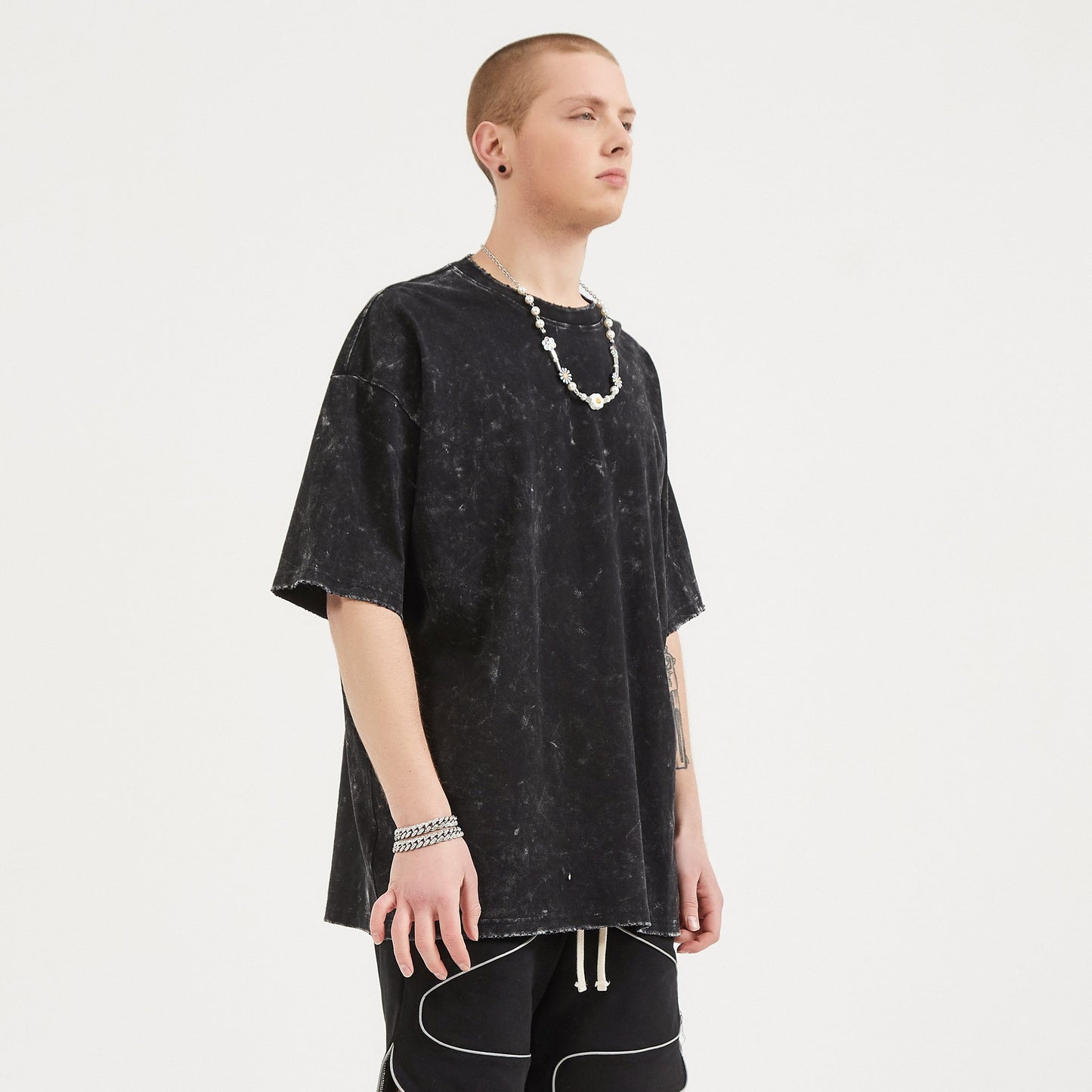 260GSM Unisex Snow Wash T-shirt