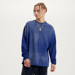 260GSM Unisex Oversized Sun Faded Long Sleeve Top