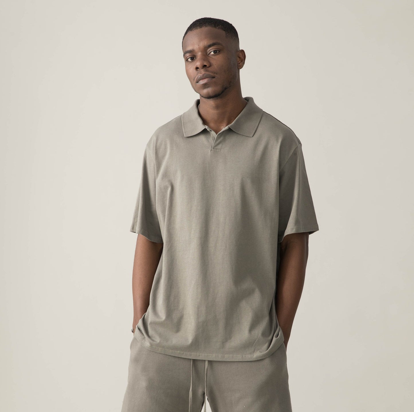 240GSM Unisex Oversized Polo Shirt
