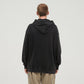 380GSM Unisex Snow Wash Snap Collar Hoodie