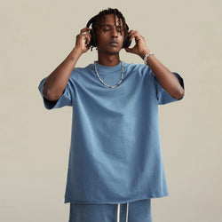 260GSM Unisex Faded Raw Hem T-shirt
