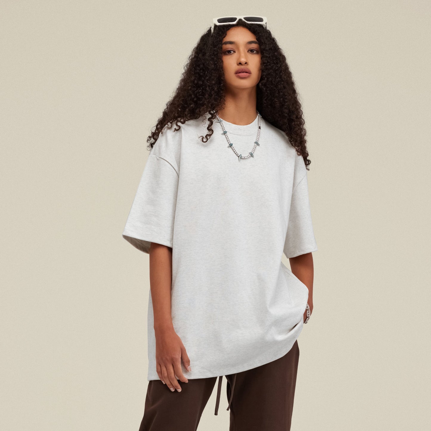 425GSM Unisex Oversized Crew Neck T-shirt