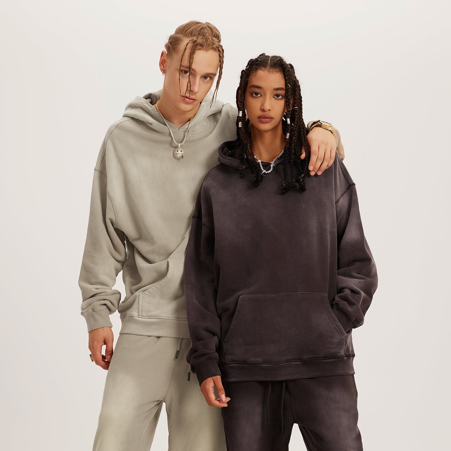 400GSM Unisex Super Heavyweight Sun Faded Hoodie