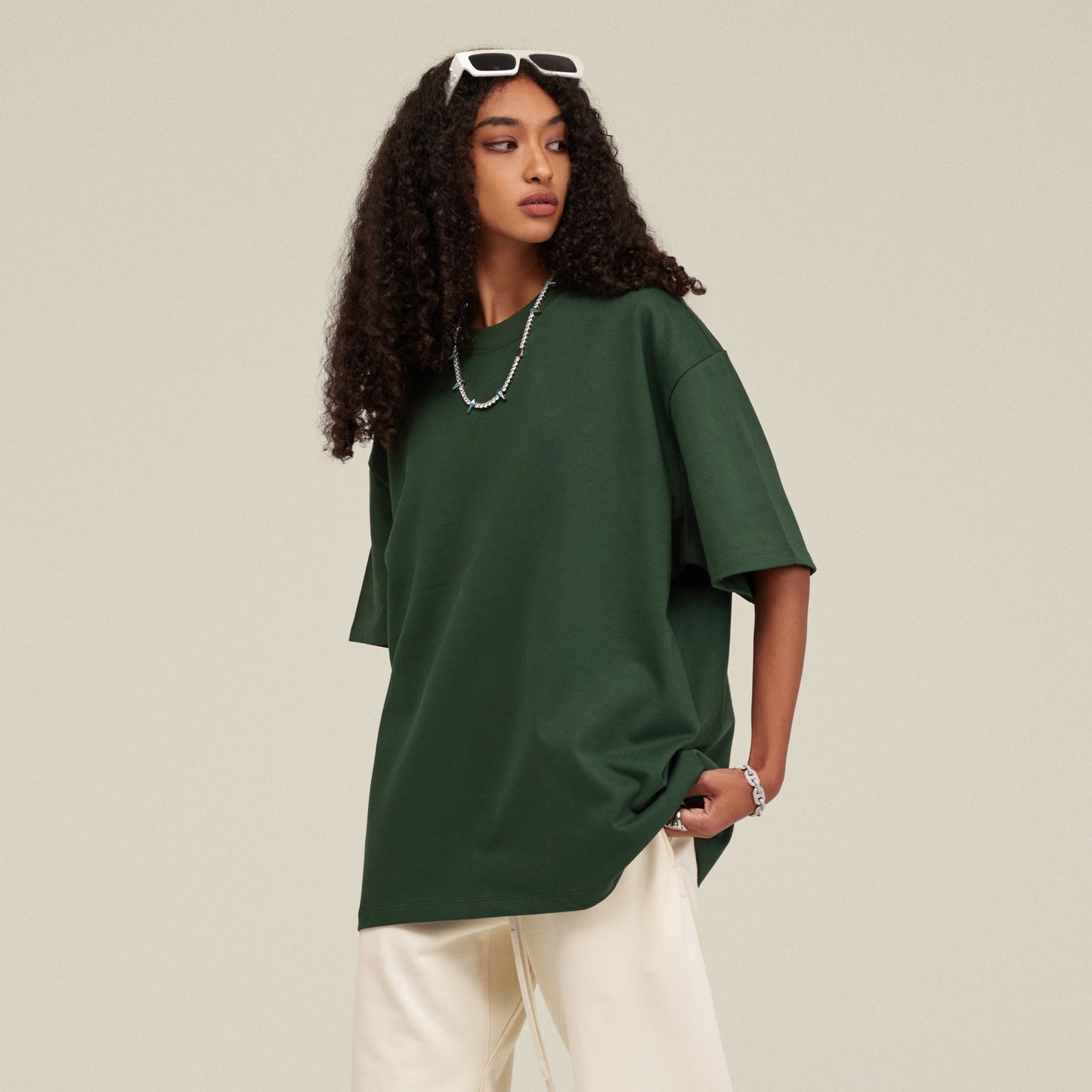 425GSM Unisex Oversized Crew Neck T-shirt