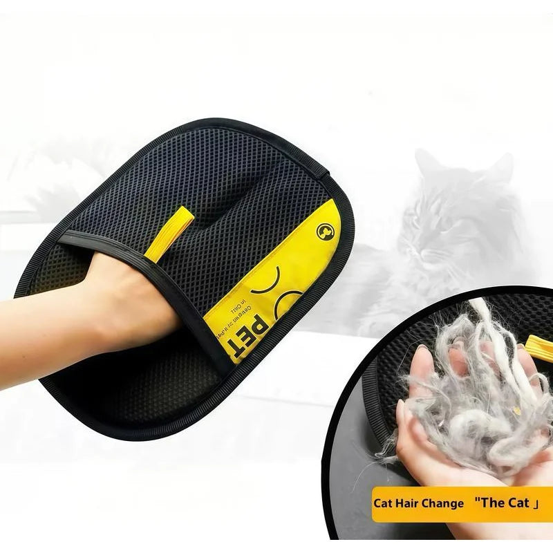 2-in-1 Pet Hair Remover Grooming Glove
