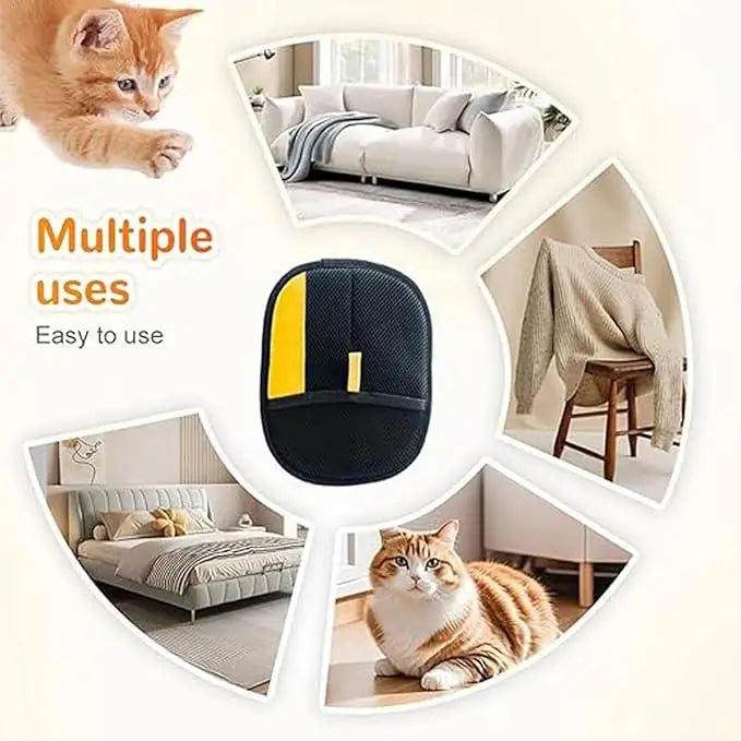 2-in-1 Pet Hair Remover Grooming Glove