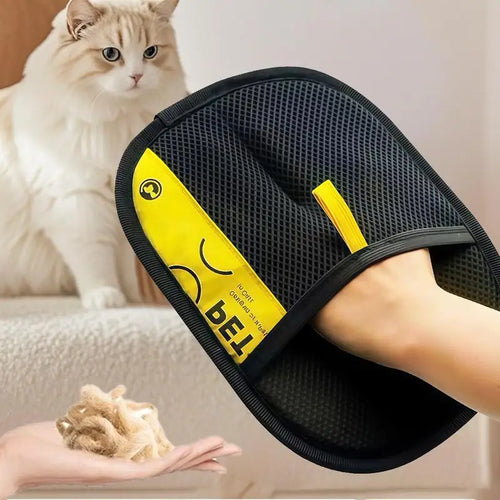 2-in-1 Pet Hair Remover Grooming Glove